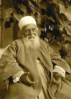 This print is one of a series of pictures taken of Abdu'l Baha at ease ...