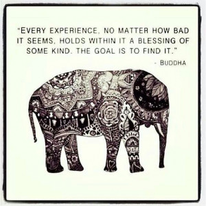 Buddha quote / Everything happens for a reason