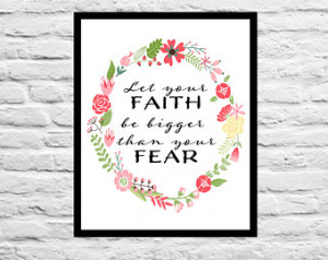 Let your Faith be bigger than your fear - Nursery Decor Graduation ...