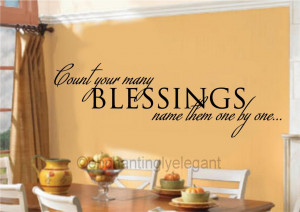 ... -Your-Many-Blessings-Vinyl-Decal-Wall-Sticker-Words-Lettering-Quote