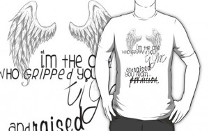 supernatural - castiel quote t-shirt by crowleying