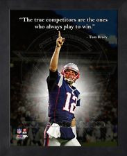 ... Brady New England Patriots 8x10 Black Wood Framed Pro Quotes Photo #2