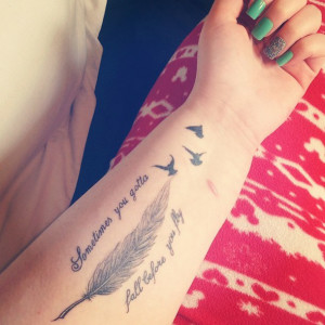 birds, feather, lyrics, sleeping with sirens, sws, tattoo, tattoos