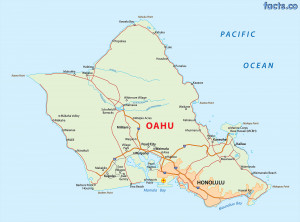 city map of oahu hawaii