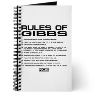 ... Gifts > Funny Journals & Spiral Notebooks > NCIS: Gibbs Rules Journal