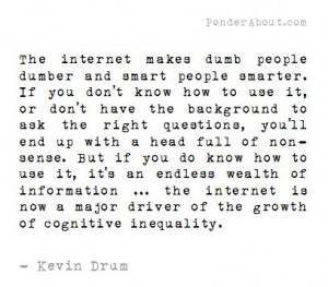 The Internet and Cognitive Inequality