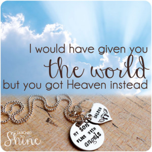 My Baby Flies With Angels Necklace - Rememberance Jewelry ...