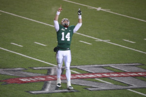 Baylor quarterback Bryce Petty (14) celebrates a touchdown in the ...