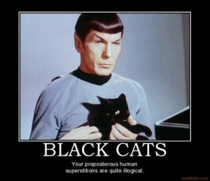Spock loves black cats, too. It's only logical.