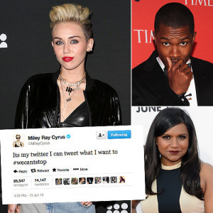 Tweets of the Week: Miley Cyrus, Mindy Kaling, Frank Ocean & More!