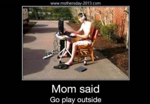 Mother's Day 2015 Pics Funny Graphics Mother Son Play Outsite Pictures