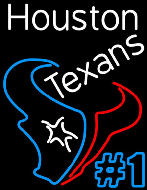 Houston Texans 1 NFL Neon Sign