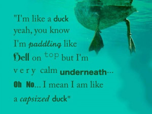 Capsized duck, captain Martin Crief, cabin pressure, Cumberbatch quote