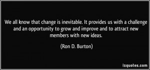 More Ron D. Burton Quotes