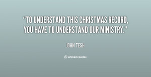 To understand this Christmas record, you have to understand our ...
