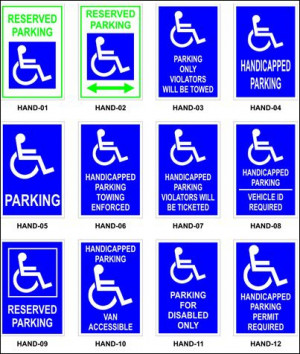 Topics: Handicap Parking Signs , Handicapped Parking Signs