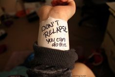 Stop self harm, stop feeling like this behavior is going to get you ...