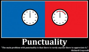 punctuality tags demotivational punctuality