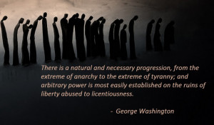 Apathy and tyranny, opposites that bring equal destruction of society ...