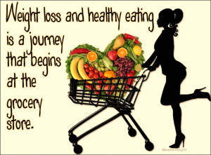 weight loss begins in the grocery store Healthy Eating Quotes