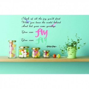 Peter Pan Wall Quotes & Wall Decals