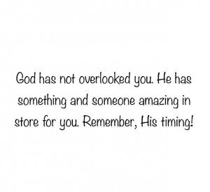 His timing is EVERYTHING.