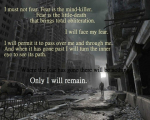 Litany Against Fear Wallpaper Dune litany against fear x