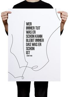 Wanddeko: Typo poster // wall accesoire: typo print, motivation quote ...