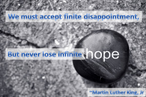 Recovery & addiction quote about hope by MLK