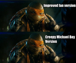 Michael Bay’s weird Teenage Mutant Ninja Turtles designs fixed