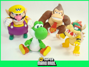 Mario Luigi Peach Toad Yoshi Wario Bowser Donkey Kong