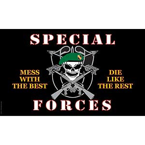 Special Forces Skull Flag