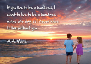Milne quote on love...