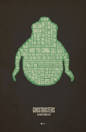 ghostbusters poster. Awesome typography