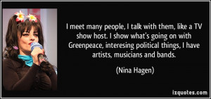 More Nina Hagen Quotes