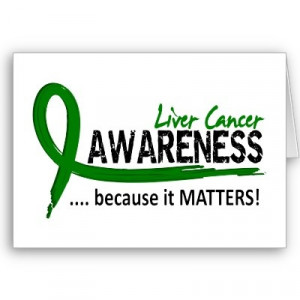 Awareness 2 Liver Cancer Card from Zazzle.com