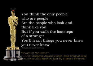 of the wind academy awards disney song disney music disney lyrics ...