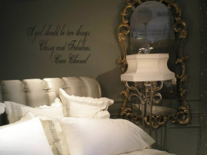 Love this chic, new Coco Chanel Wall Decal Quote!!