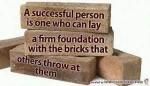 Lay a firm foundation.