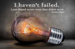 wanted to share this quote by Thomas Edison again because it really ...
