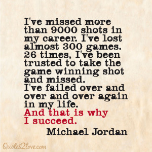 ... than 9000 shots in my career i ve lost almost 300 games 26 times i ve