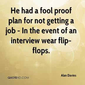 Alan Davies - He had a fool proof plan for not getting a job - In the ...