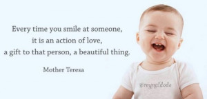 Smile - mother teresa quote
