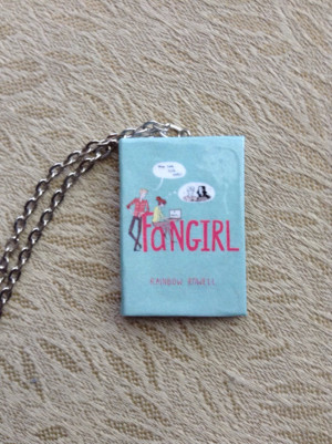 Fangirl Quotes One Direction Fangirl book charm necklace