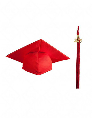 Home Gt Shiny Red Graduation Cap Amp Tassel
