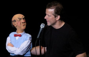 ... Codger shtick: Ventriloquist Jeff Dunham chats with intolerant Walter