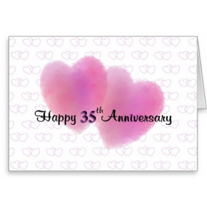 35th Wedding Anniversary Cards & More
