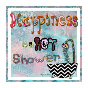 Fun Whimsical Inspirational Word Art Happiness Quote By Megan And ...