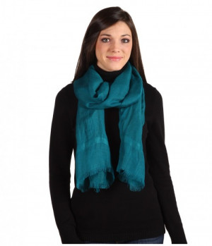 Love Quotes Linen Eyelash Fringe Scarf Mallard Accessories Emerald ...