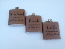 ... Flask - Wedding Gift - Personalized - Gift For Groom - Laser Engraved